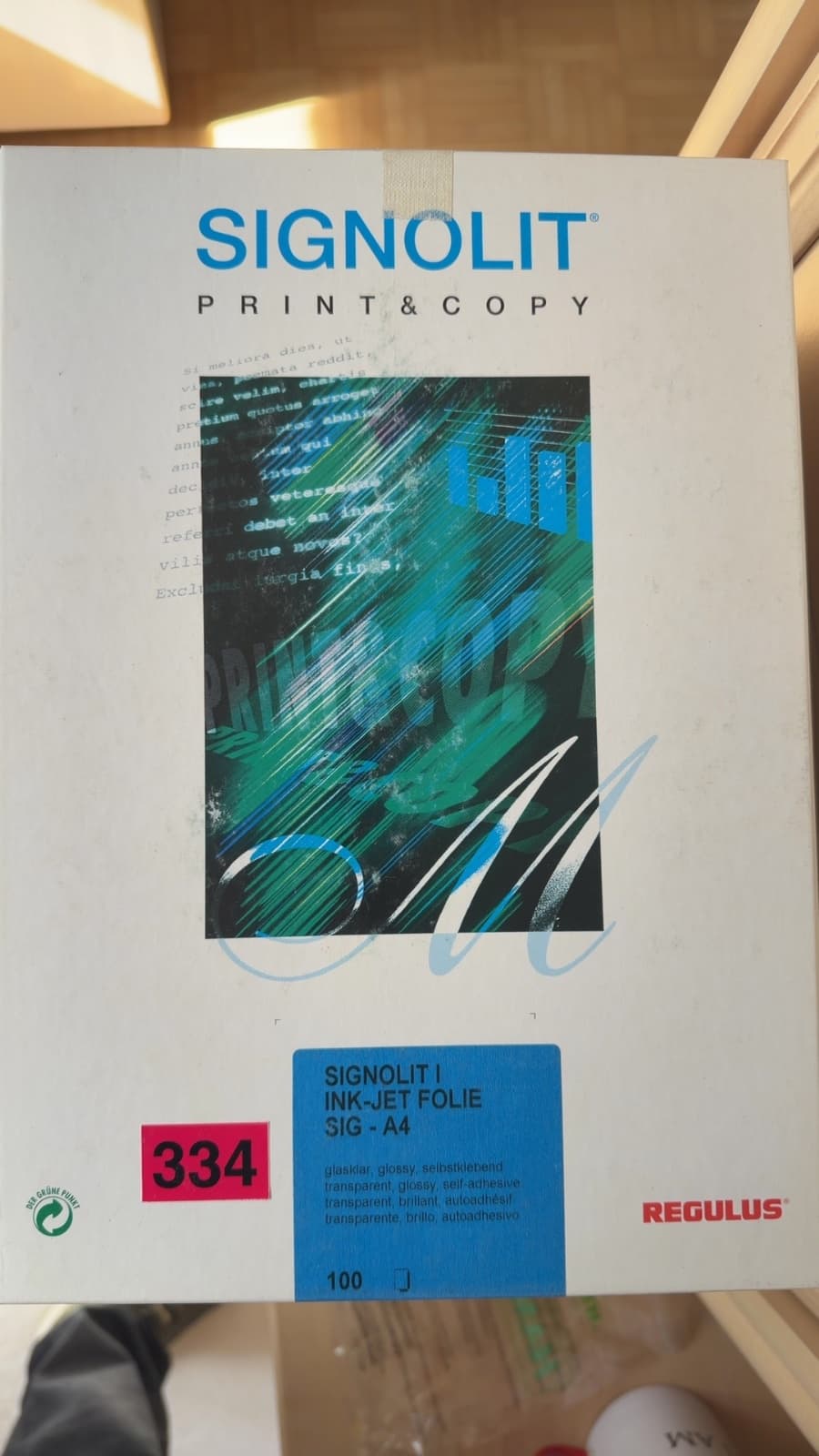 SIGNOLIT I INK-JET FOLIE SIG-A4