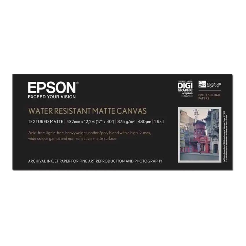 Water Resistant Matte Canvas